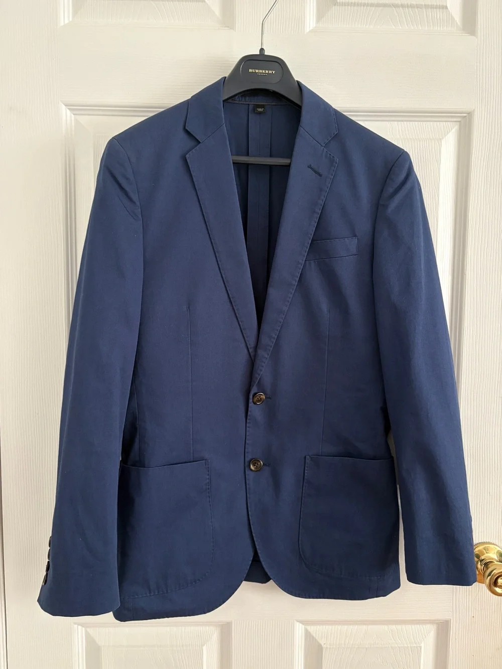 NWT J.Crew Ludlow Sport Coat Jacket Sz 34S Navy Blue Cotton Larusmiani Slim Fit